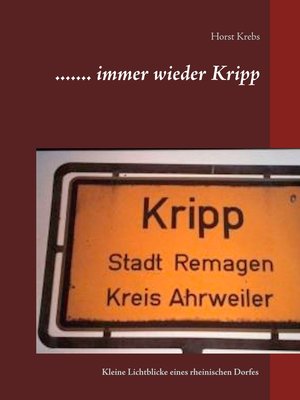 cover image of ....... immer wieder Kripp